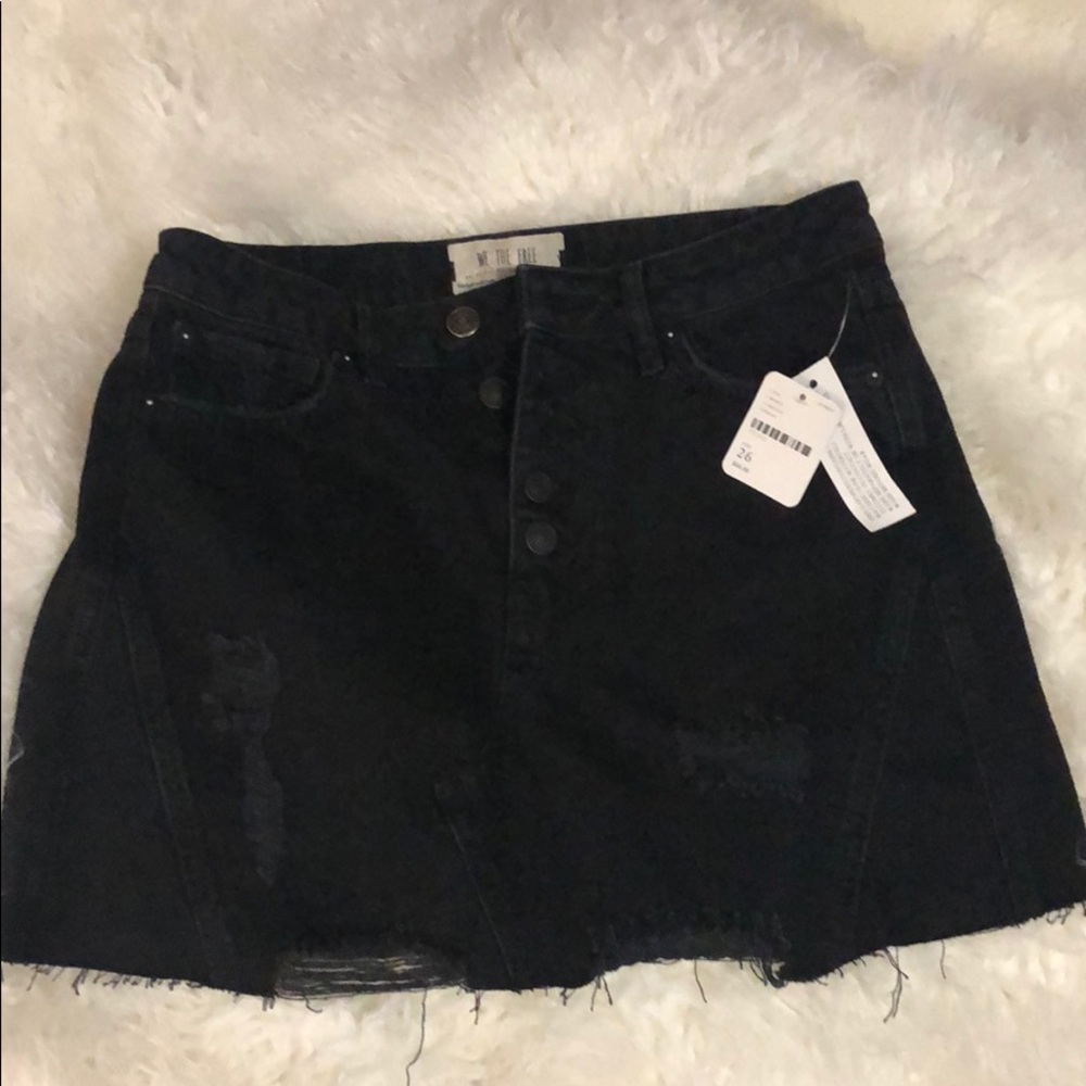 BNWT Free People black skirt. Size 26